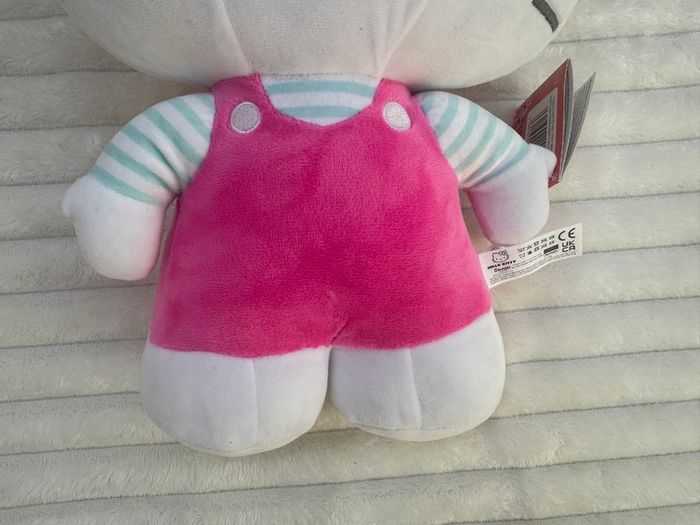 Hello Kitty Plush Pink Dress approx. 35 cm. a bit dirty Please see pictures