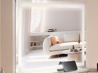 main image for ad Hollywood Make-up Mirror, LED Make-up Mirror 3 Colours Dressing Table 797x547mm