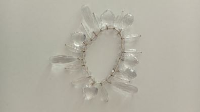 Clear-Beaded Bracelet