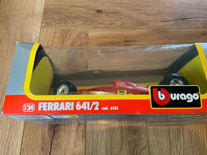 Burago F1 Ferrari 641-2 Model Boxed :: Jean Alesi