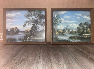 2x Max Hofler paintings / prints