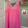 Pink lace trim top Image 2