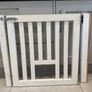 White wooden stair gate Image 3