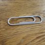 Large Gold and White Plastic Coated Paperclips x 30 for Sale Image 4