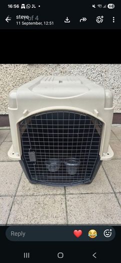 Dog/Pet travel crate / cage