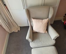 Ikea Armchair & Footstool