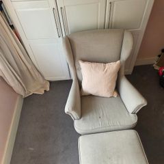 Ikea Armchair & Footstool