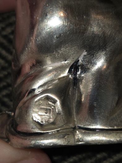 925 Sterling Silver Italian Clown Playing Violin Statue