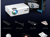 BRAND NEW Mini Video Projector WiFi Native 1080P Projector Support 300 Screen Lunens 5500 Projector for Home Or for Smartphone