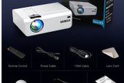 BRAND NEW Mini Video Projector WiFi Native 1080P Projector Support 300 Screen Lunens 5500 Projector for Home Or for Smartphone