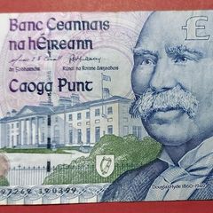 Irish C Series 1999 Douglas Hyde 50 Pound Banknote