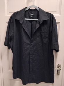 mens black shirt 17 and a half