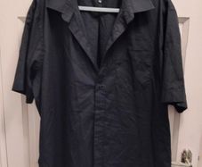 mens black shirt 17 and a half