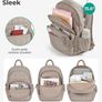 College Backpack Women, Travel School Bags Quilted Casual Daypack, Water-Resistant Rucksack Bag for Teenage Girls Boys Lightweight Bookbag for 15.6 Inch Laptop Image 3