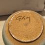 Stoneware studio green vase, GRM mark - probably Buxton Mill Pottery Image 5