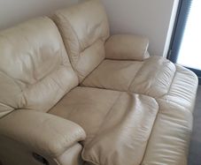 Used recliner 2 seater leather couch