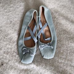 Denim flat shoes