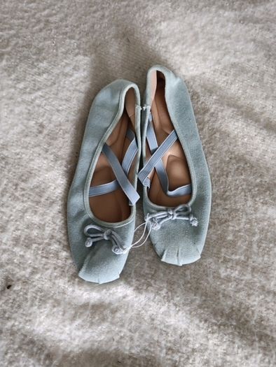 Denim flat shoes