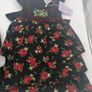 Girls Wear Black Or Navy Embroidered Flowery Dress Small Medium Or Large Image 3