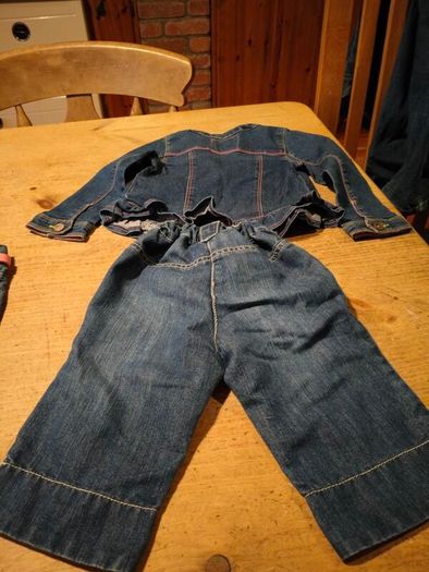 Girls Denim Jacket and Jeans.