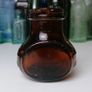 65 - Vintage 4oz Bovril Dark Brown Glass Embossed Letters Jar Image 3
