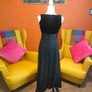 Vintage Consortium Black velvet maxi dress Image 5