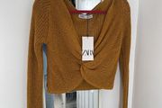 zara crop top new with tags