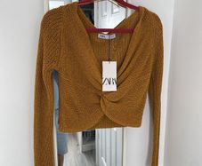 zara crop top new with tags
