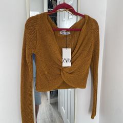 zara crop top new with tags