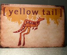 Yellow tale Tin Metal sign