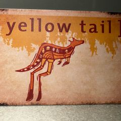 Yellow tale Tin Metal sign