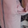 Karen Millen Dusky Pink Suede Effect Collarless Coat Image 4