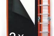 3 pack anti-dust zip door 220x110 cm, thick polypropylene dust door cover with double-sided zip, durable building dust guard door cover for renovation and construction zip door dust barrier