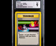 Switch 95/102 1999-2000 CGC 9 Mint Common WOTC Base Set 1999 Pokemon Card Vintage 4th Print