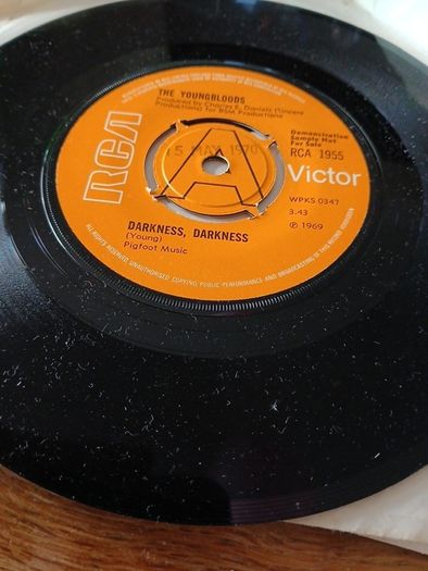 The Youngbloods Darkness Darkness 7" Demo