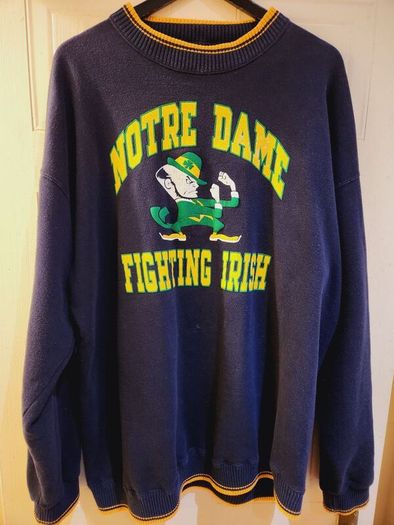 Vintage 80s/90s Rare Notre Dame college Sweatshirt Made in USA