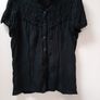 Lovely black vintage blouse late 70's Image 2