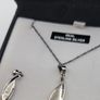 sterling silver necklace and earrings matching set Image 4