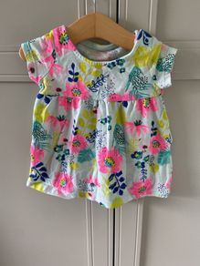 2 pack short sleeved Baby dresses up to 3 months