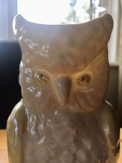 Belleek Owl Vase