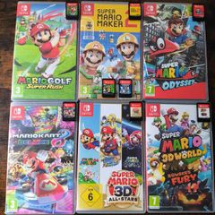 Nintendo Switch Mario Games Bundle  8 Games