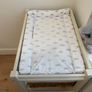 Premium White Wooden Baby Changing Unit + 4 Lined Wicker Baskets Image 5