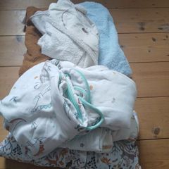 baby sleeping bags and towels