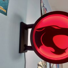 ThunderCats Inspired LED Light Box Sign, Retro 80s Cartoon Wall Light, Gaming Room Decor, Man Cave Sign, TV Nostalgia Gift