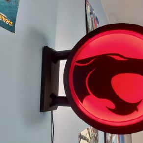 ThunderCats Inspired LED Light Box Sign, Retro 80s Cartoon Wall Light, Gaming Room Decor, Man Cave Sign, TV Nostalgia Gift