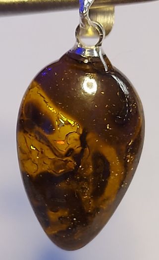 Australian Koroit Boulder Opal Pendant 7.45 ct on 925 Silver