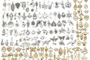 200 Pieces Retro Pendant Charms, Wholesale Bulk Charms, Alloy Ornament Charms Set, Animal Moon Stars Mixed Charms, for DIY Jewellery Making Crafts Necklace Bracelet Earrings Key Handmade (FREE SHIPPING)