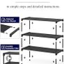 Shoe Rack - Premium Non-Woven Shoe Rack Shelf, Shoe Organizer for Closet, Entryway, Garage & Corridor, Sturdy & Durable Long Stackable Shoe Shelves, 63 x 30 x 39 cm, Black Image 6