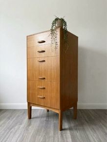 Vintage Retro Mid Century Tallboy/Chest of Drawers
