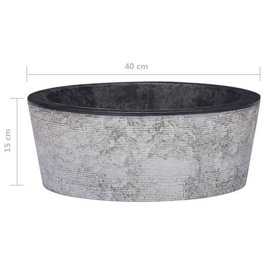 Sink Black dia40x15 cm Marble